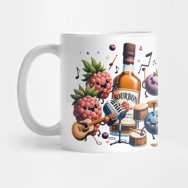 Bourbon Berry Band - Jazzy Fruits and Spirits by vk09design